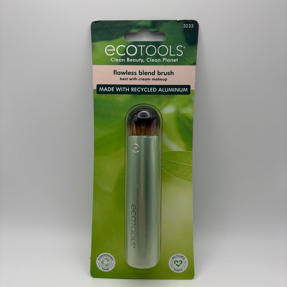 EcoTools Flawless Blend Brush 3233 Cream Makeup Blending Recycled Aluminum NEW